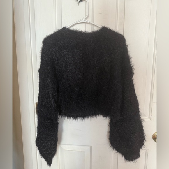 Urban Outfitters Sweaters - Urban Outfitters Black Fuzzy Sweater